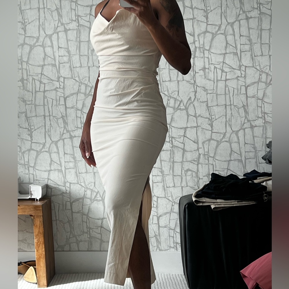 Cream Zara Dress